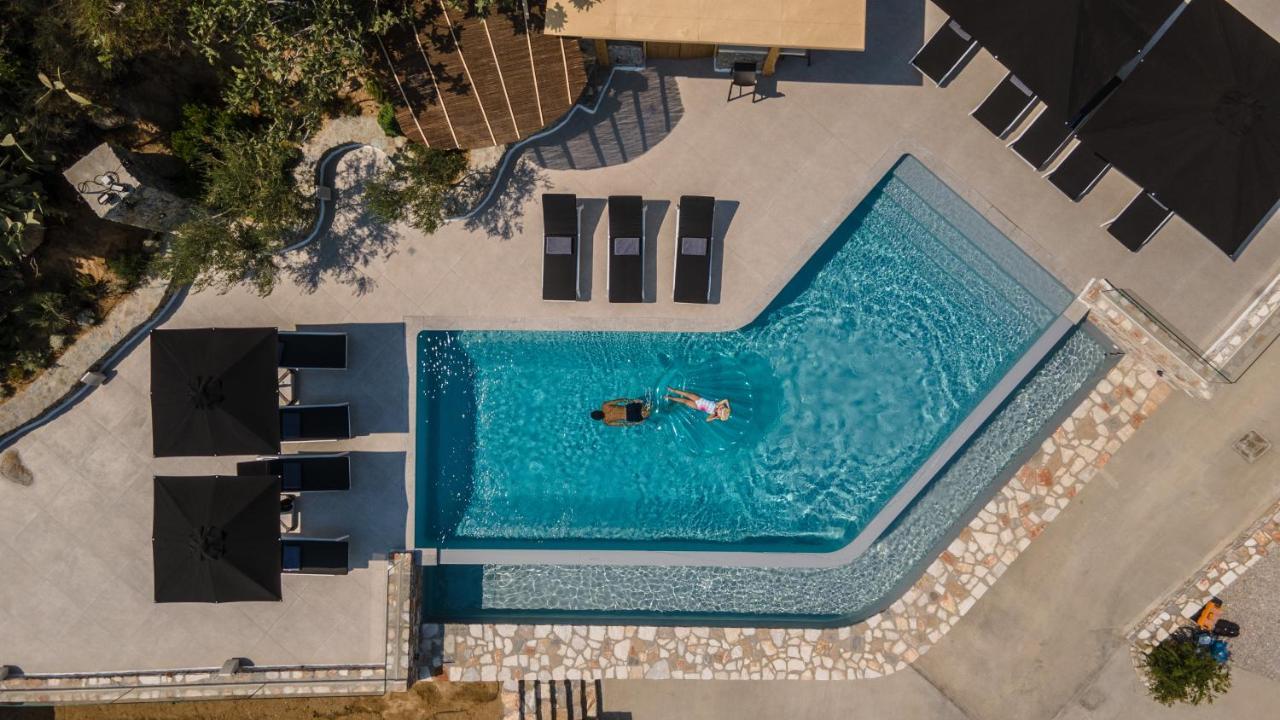 Wow Panoramic View Deluxe Villas Agkidia Bagian luar foto