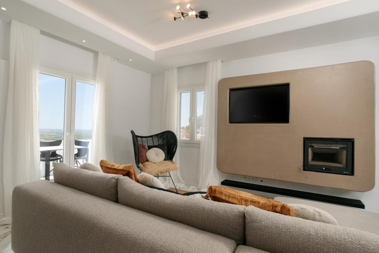 Wow Panoramic View Deluxe Villas Agkidia Bagian luar foto